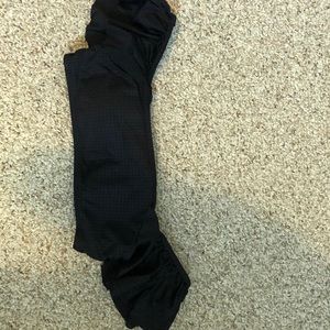 Black off the shoulder bikini top